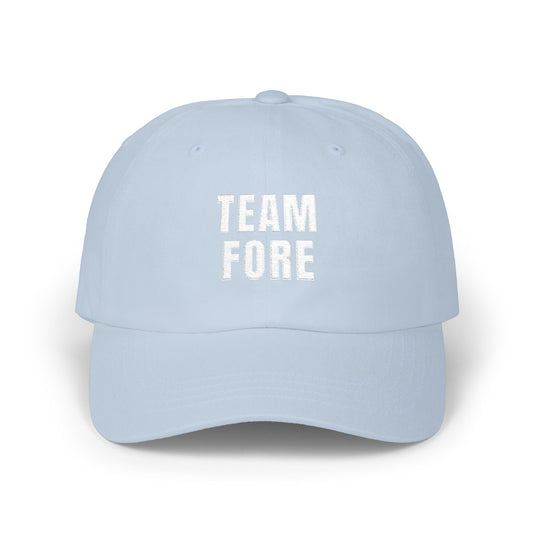 Team Fore Classic Dad Cap - Gift for Golfers, Casual Hat, Outdoor Accessories, Golf Hat