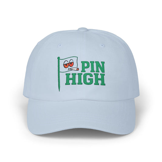Pin High Golf Dad Cap - Golf Hat, Adjustable Hat, Great Gift for Dads, Sports Lovers, Casual Wear, Outdoor Activities, Unique Hat