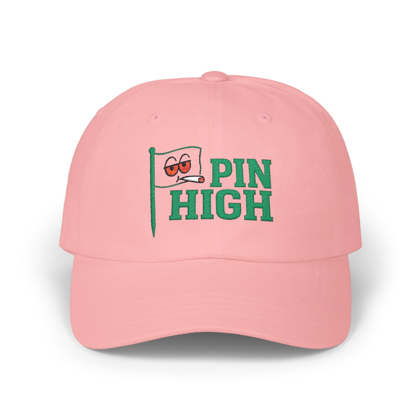 Pin High Golf Dad Cap - Golf Hat, Adjustable Hat, Great Gift for Dads, Sports Lovers, Casual Wear, Outdoor Activities, Unique Hat