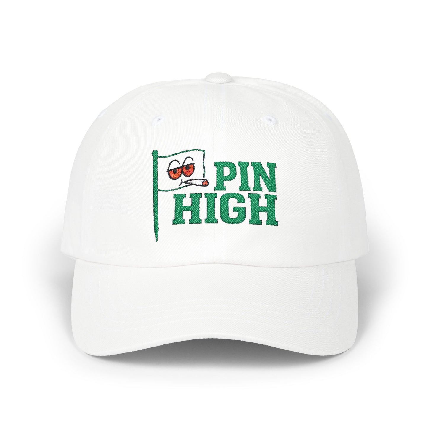 Pin High Golf Dad Cap - Golf Hat, Adjustable Hat, Great Gift for Dads, Sports Lovers, Casual Wear, Outdoor Activities, Unique Hat
