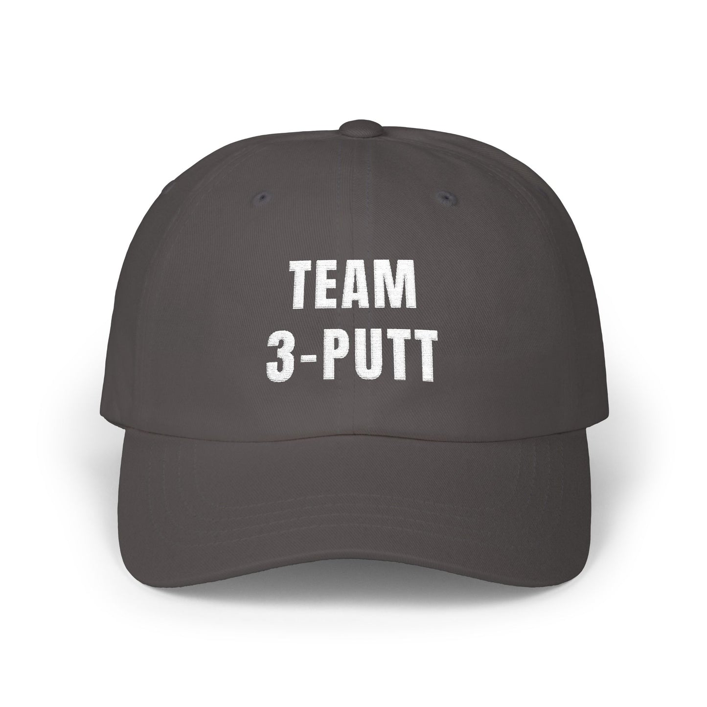 Team 3-Putt Classic Dad Cap - Golf Hat, Dad Hat, Funny Hat, Sportswear for Golfers, Gift for Fathers Day, Comfortable Outdoor Accessories